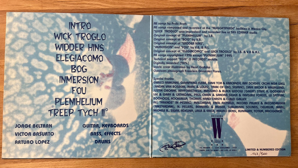 Frolic Froth - Ouroboros / 1. Italy-Press. 1996 - (M-/M-)