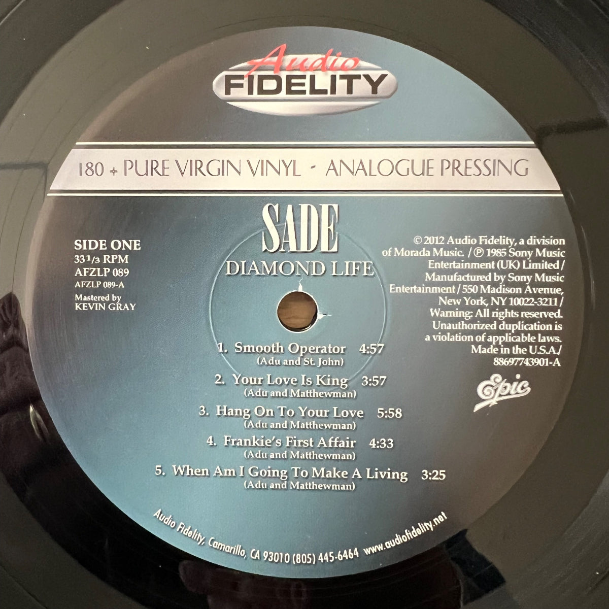 Sade - Diamond Life / Audiophile US-Press. 2012 (Audio Fidelity) - (M-/M-)