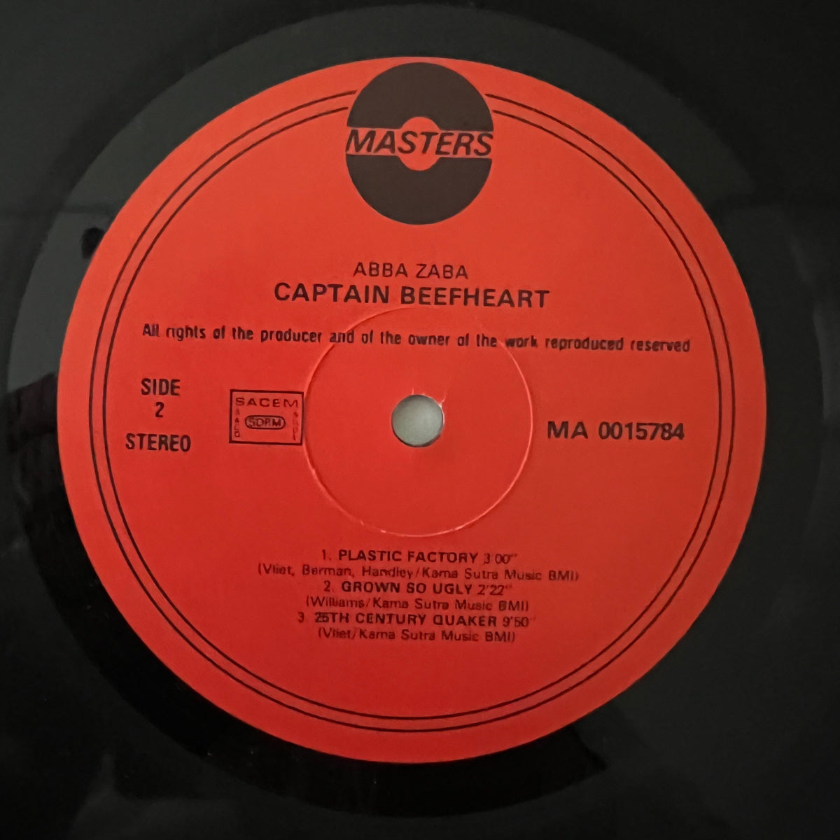 Captain Beefheart -. Abba Saba / NL-Press. 1988 - (M-/VG++)