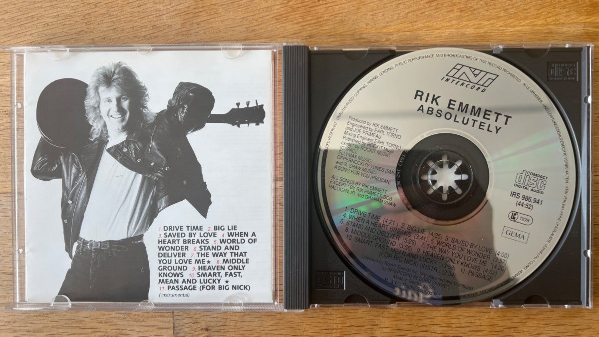 Rick Emmett - Absolutely / CD - 1. D-Press. 1991 - (M-/M-)