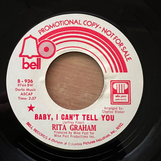 Rita Graham - Baby, I Can't Tell You / US-Promo 1970 - (VG++/Neutral)