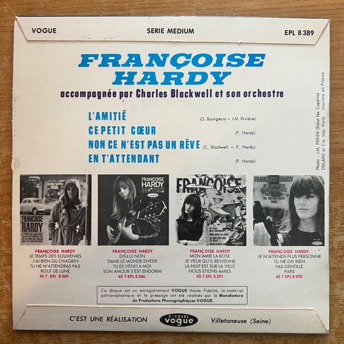 Francoise Hardy - L'Amitié / 7" EP - 1. France-Press. 1965 - (VG++/M-)