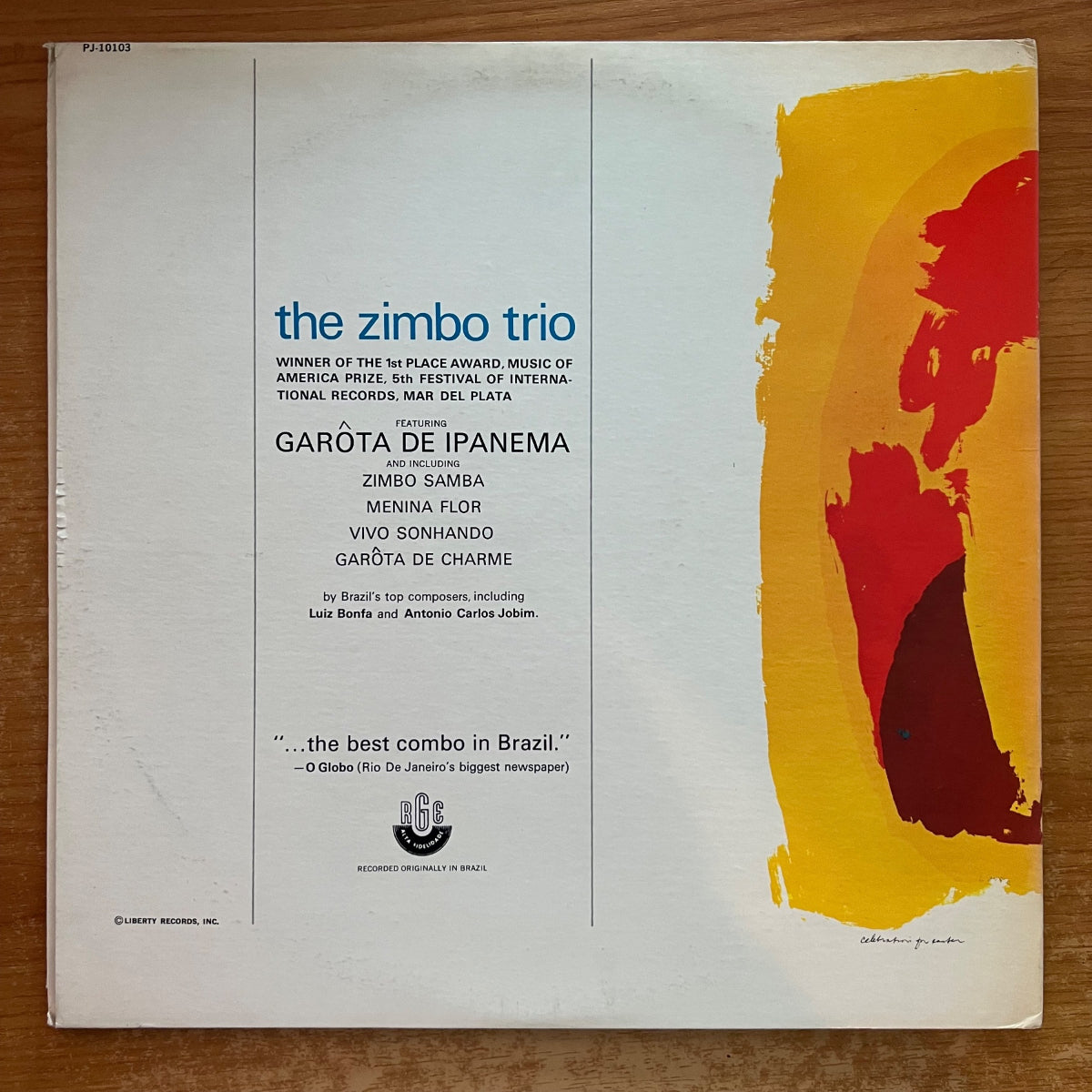 Zimbo Trio - Same / 1. US-Press. 1966 - Mono - Latin Jazz - (M-/VG++)