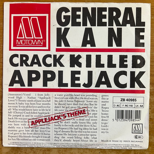 General Kane - Crack Killed Applejack / 1. EU-Press. 1986 - (VG++/VG++)