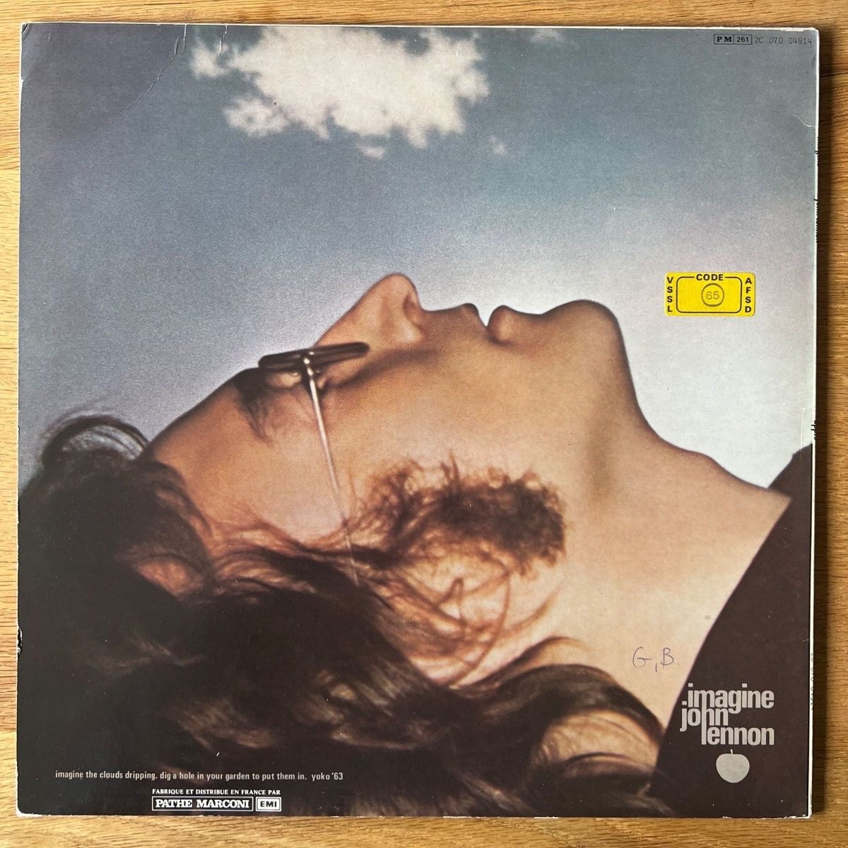 John Lennon - Imagine / France-Press. RE von 1971 - /M-/VG++)