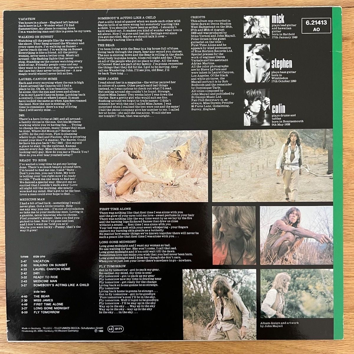 John Mayall - Blues From Laurel Canyon / D-Press. RE - (M-/VG++)