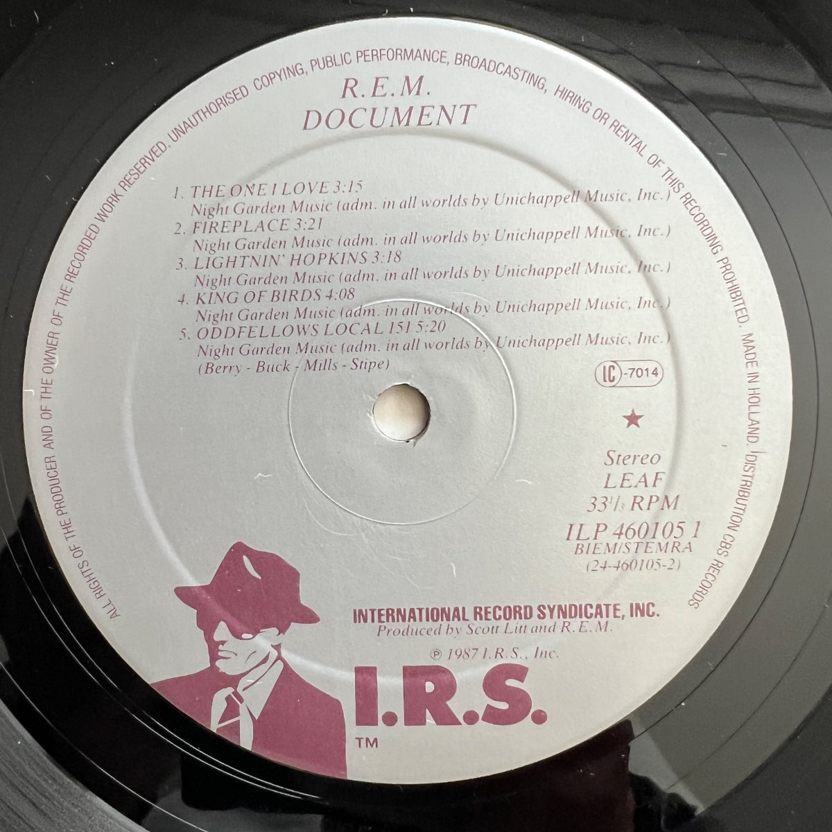 R.E.M. - Document / 1. NL-Press. 1987 - (M-/M-)
