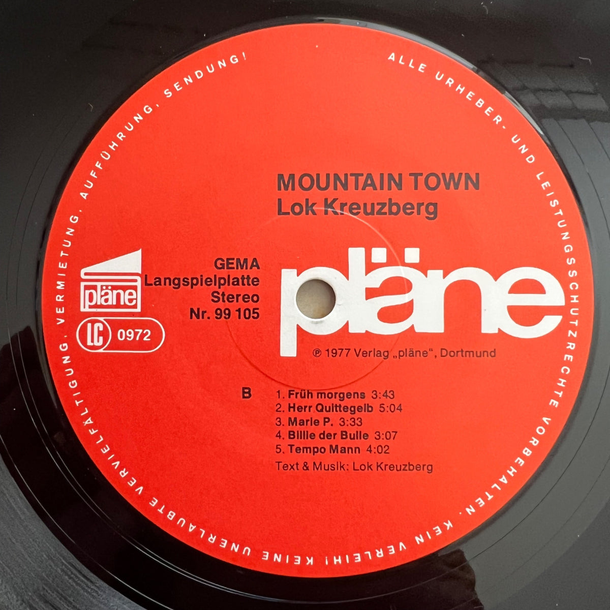 Lok Kreuzberg - Mountain Town / 1. D-Press. 1977 - (M-/VG++)