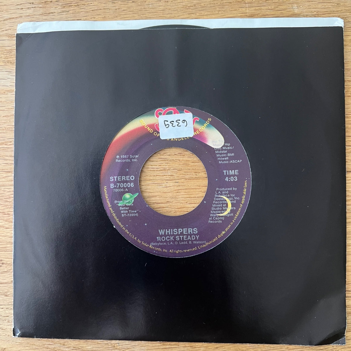 Whispers - Rock Steady / 1. US-Press. 1987 - (M-/Neutral)