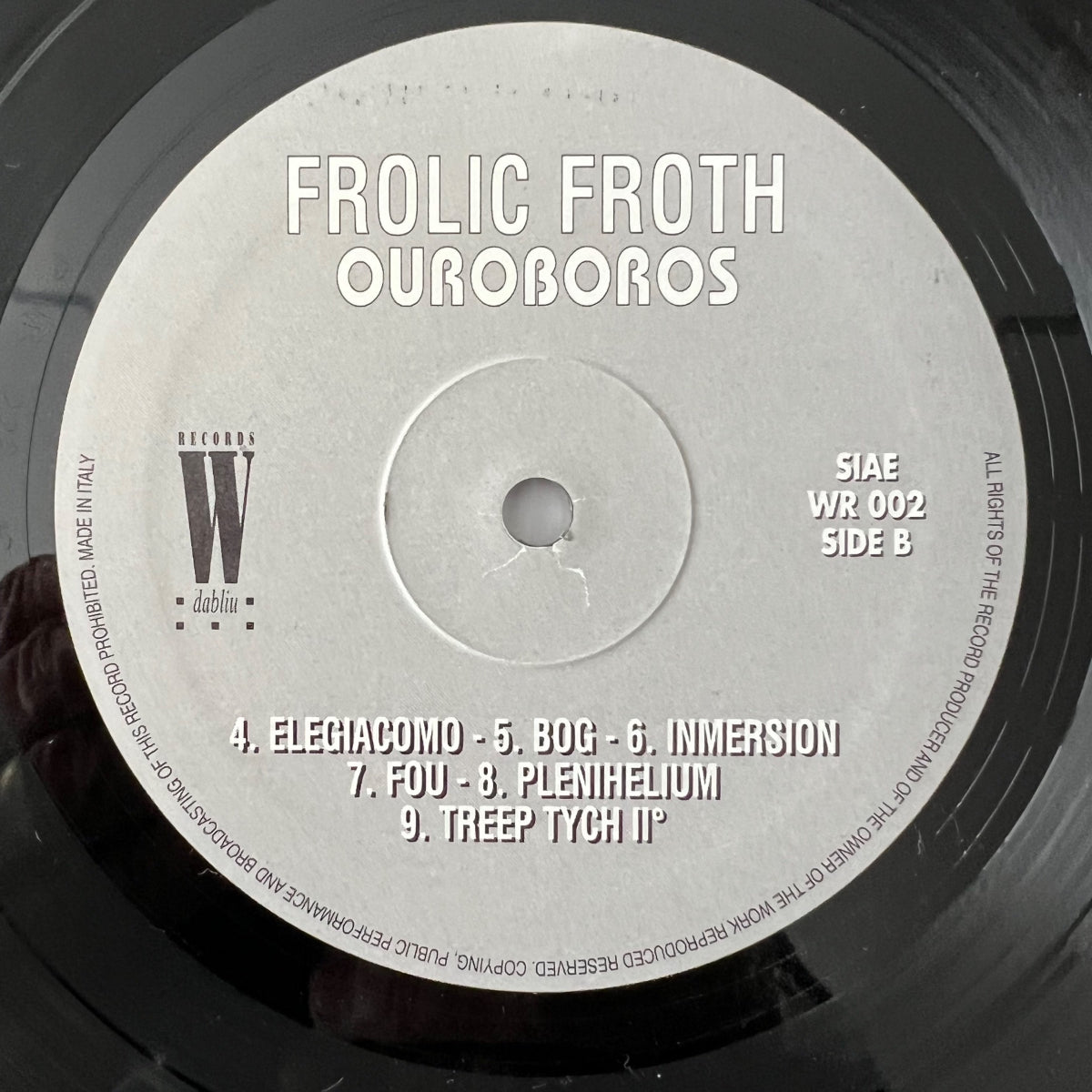 Frolic Froth - Ouroboros / 1. Italy-Press. 1996 - (M-/M-)