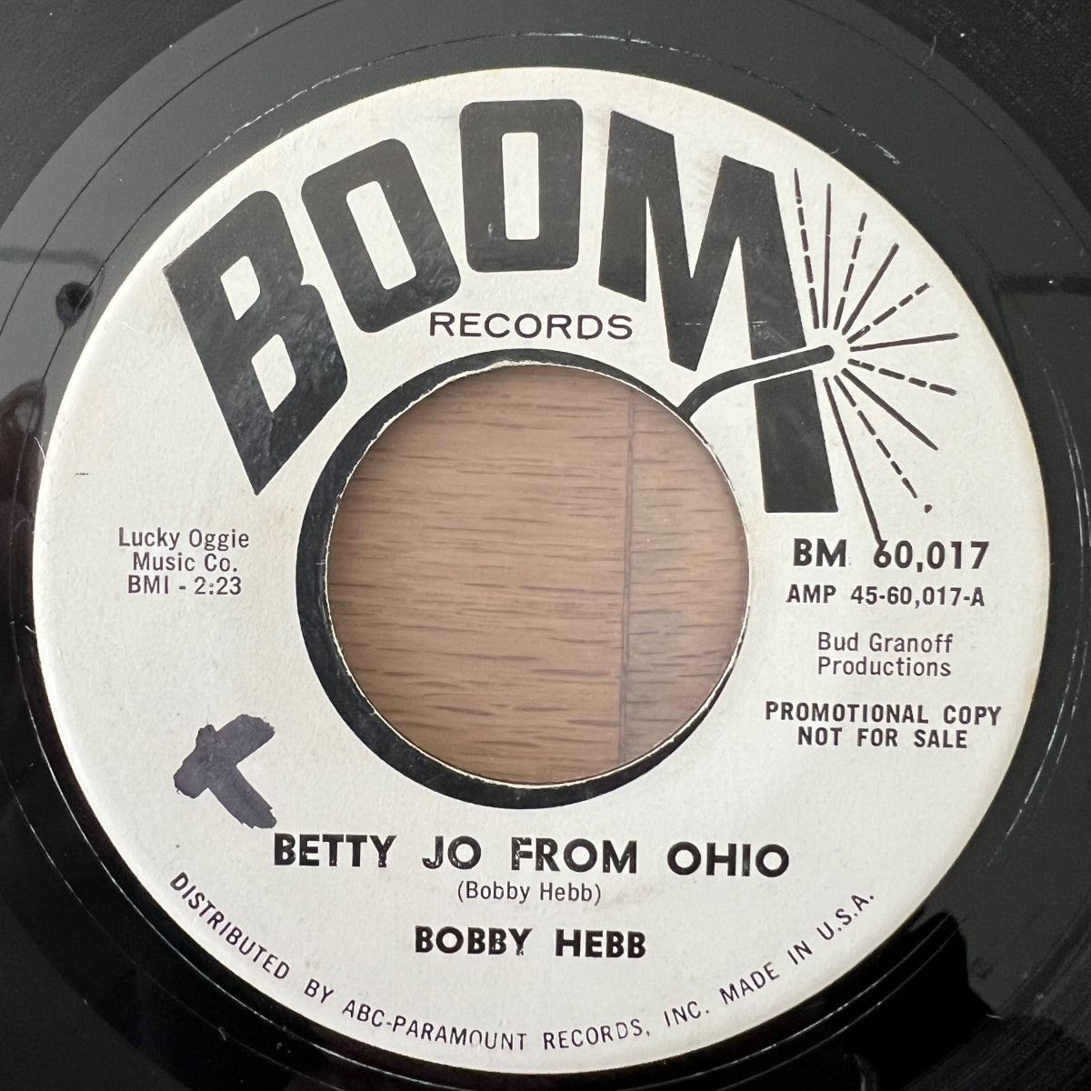 Bobby Hebb - Betty Jo From Ohio / US-Promo 1966 - (VG++/Neutral)