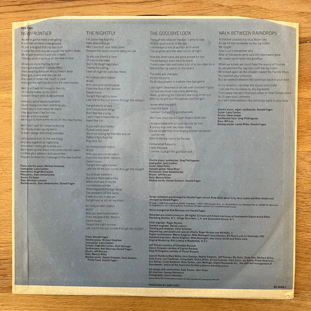 Donald Fagen - The Nightfly / 1. D-Press. 1982 - (M-/VG++)