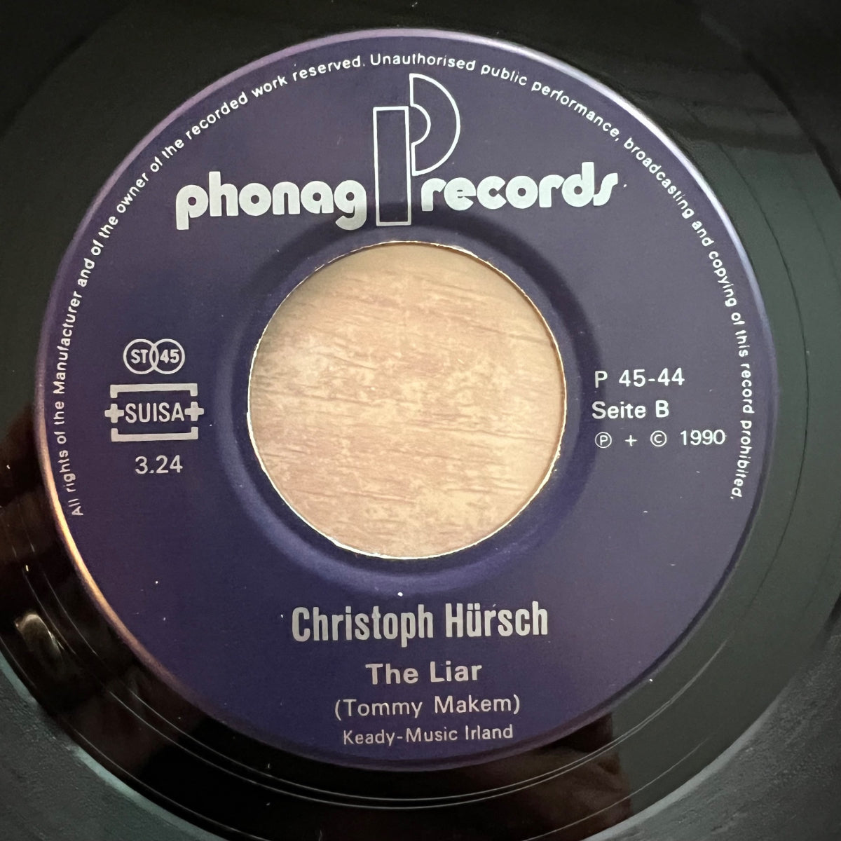 Christoph Hürsch - Widegstrüpp / 1. Swiss-Press. 1990 - (M-/M-)