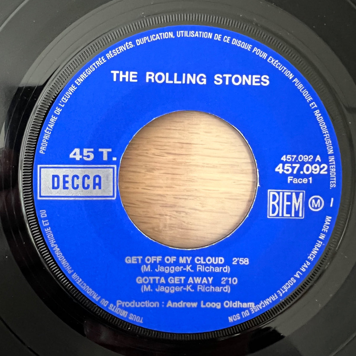 Rolling Stones - Get Off Of My Cloud / 7" EP - France 1969 - (M-/VG++)
