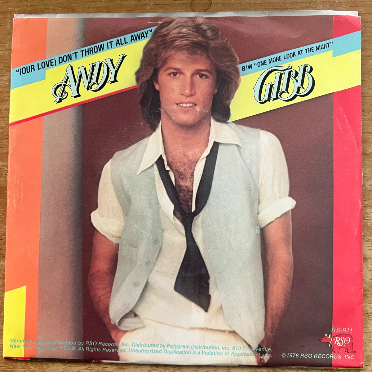Andy Gibb - (Our Love) Don't Throw It All Away / 1. US-Press. 1978 - (M-/VG++)