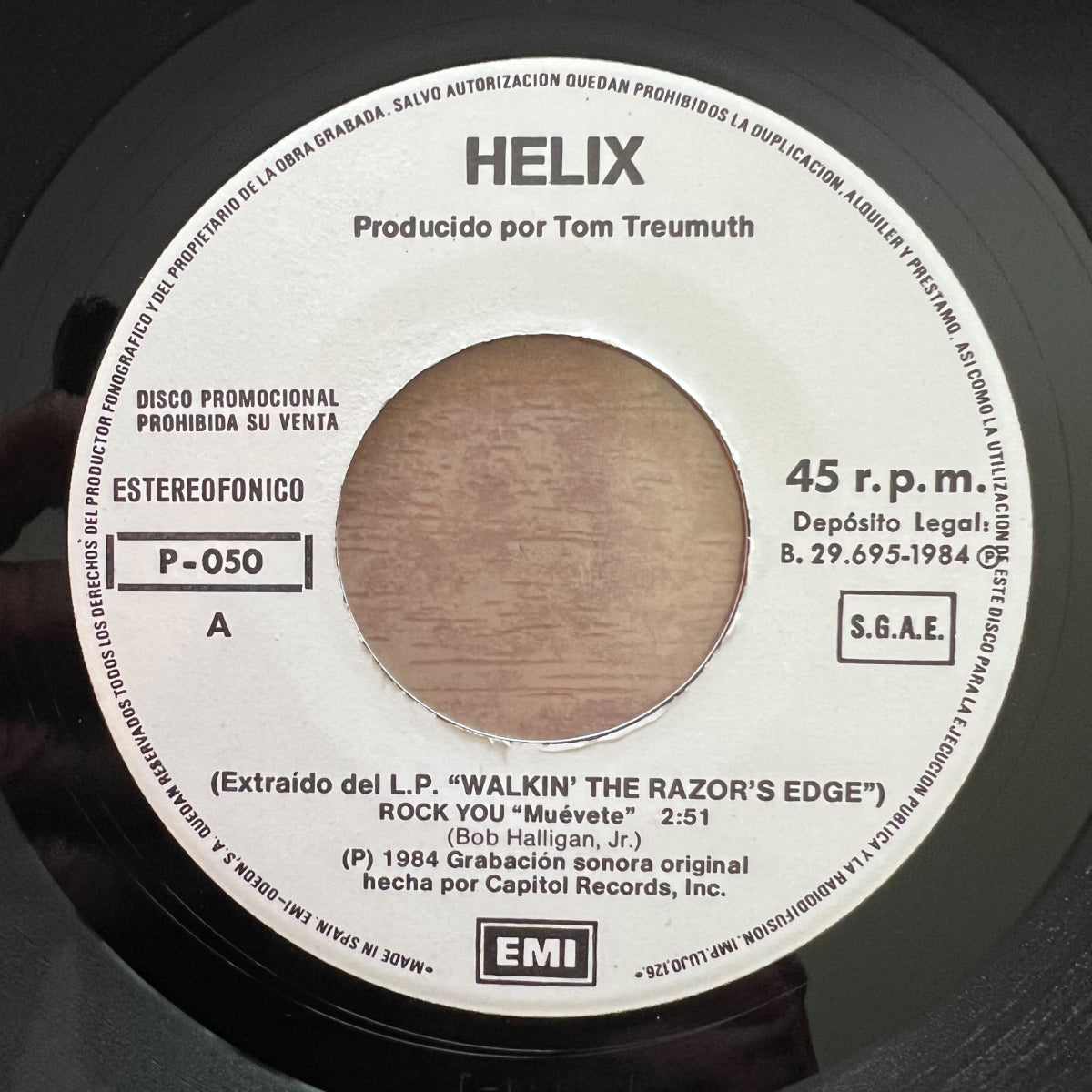 Helix - Rock You / Spain-Promo 1984 - (M-/VG++)