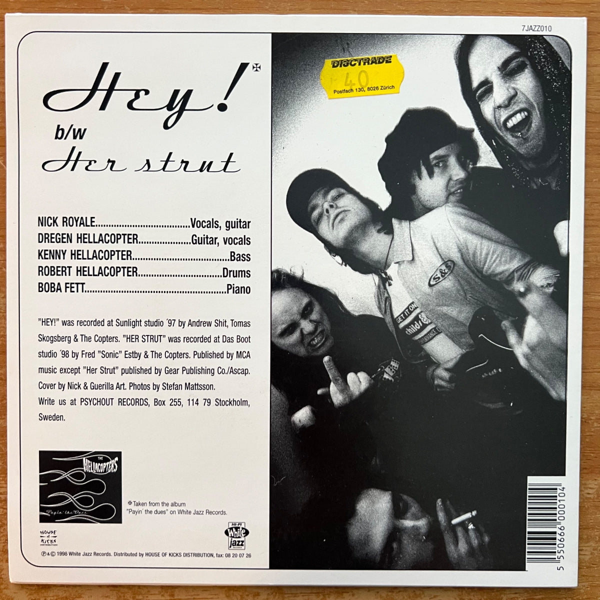 Hellacopters - Hey! / 1.Sweden-Press. 1998 - (M-/M-)
