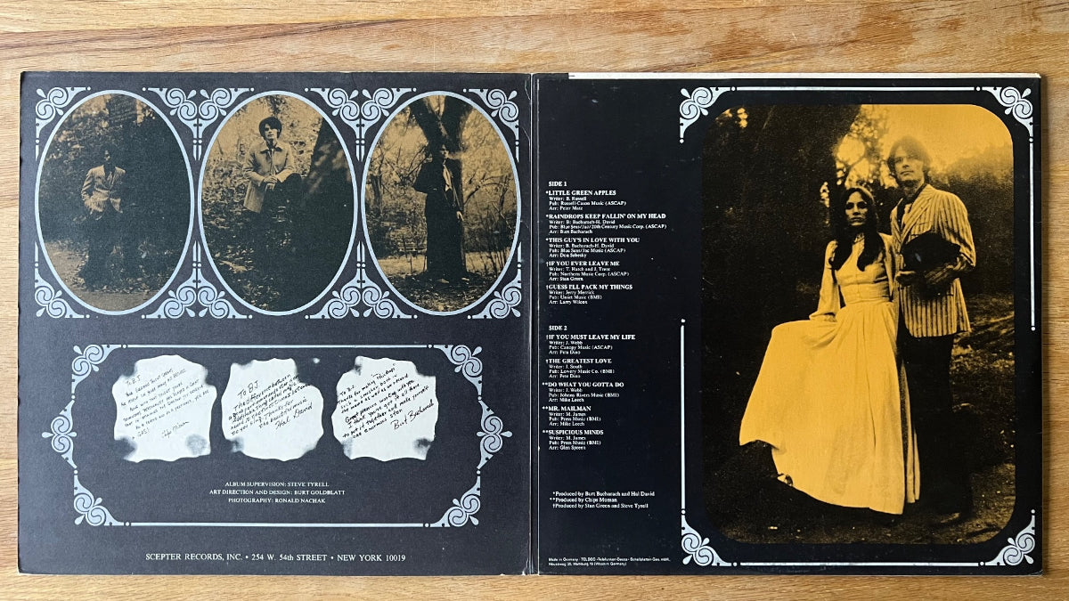 B.J. Thomas - Raindrops Keep Fallin' On My Head / 1. D-Press. 1969 - (M-/VG++)