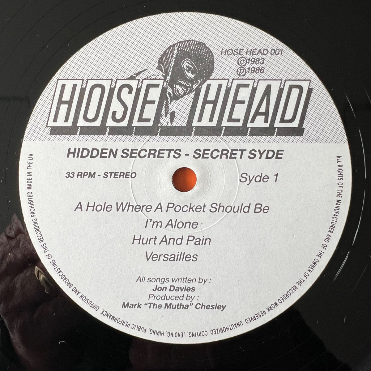 Secret Syde - Hidden Secrets / UK-Press. 1986 - (M-/VG++)