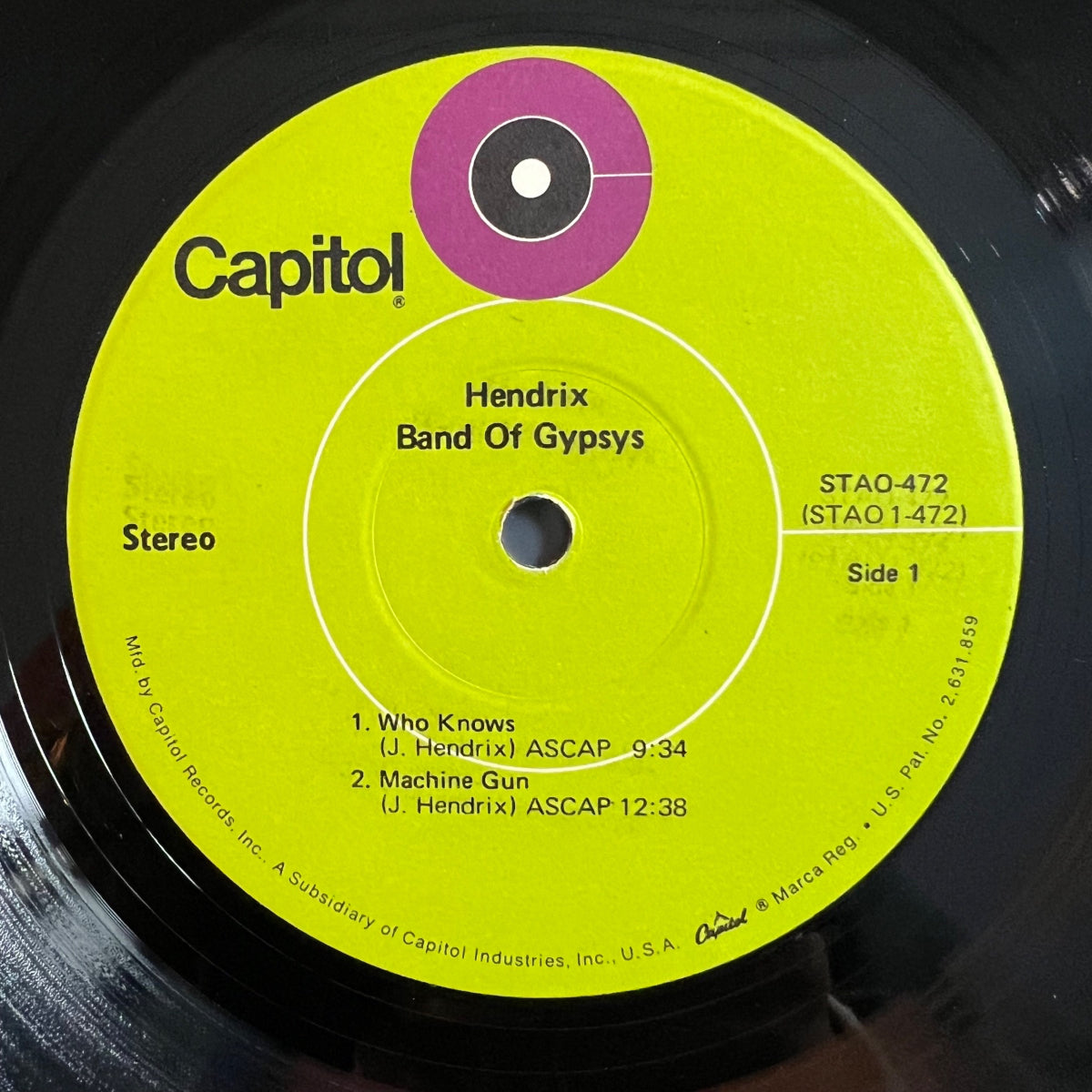 Jimi Hendrix - Band Of Gipses / 1. US-Press. 1970 - (VG++/VG)