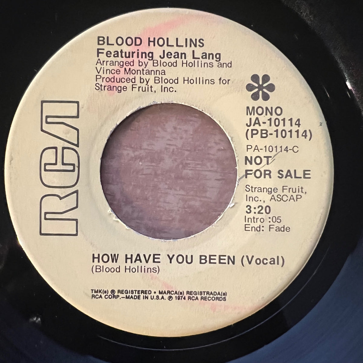 Blood Hollins - How Have You Been / US-Promo 1974 - (M-/Neutral)