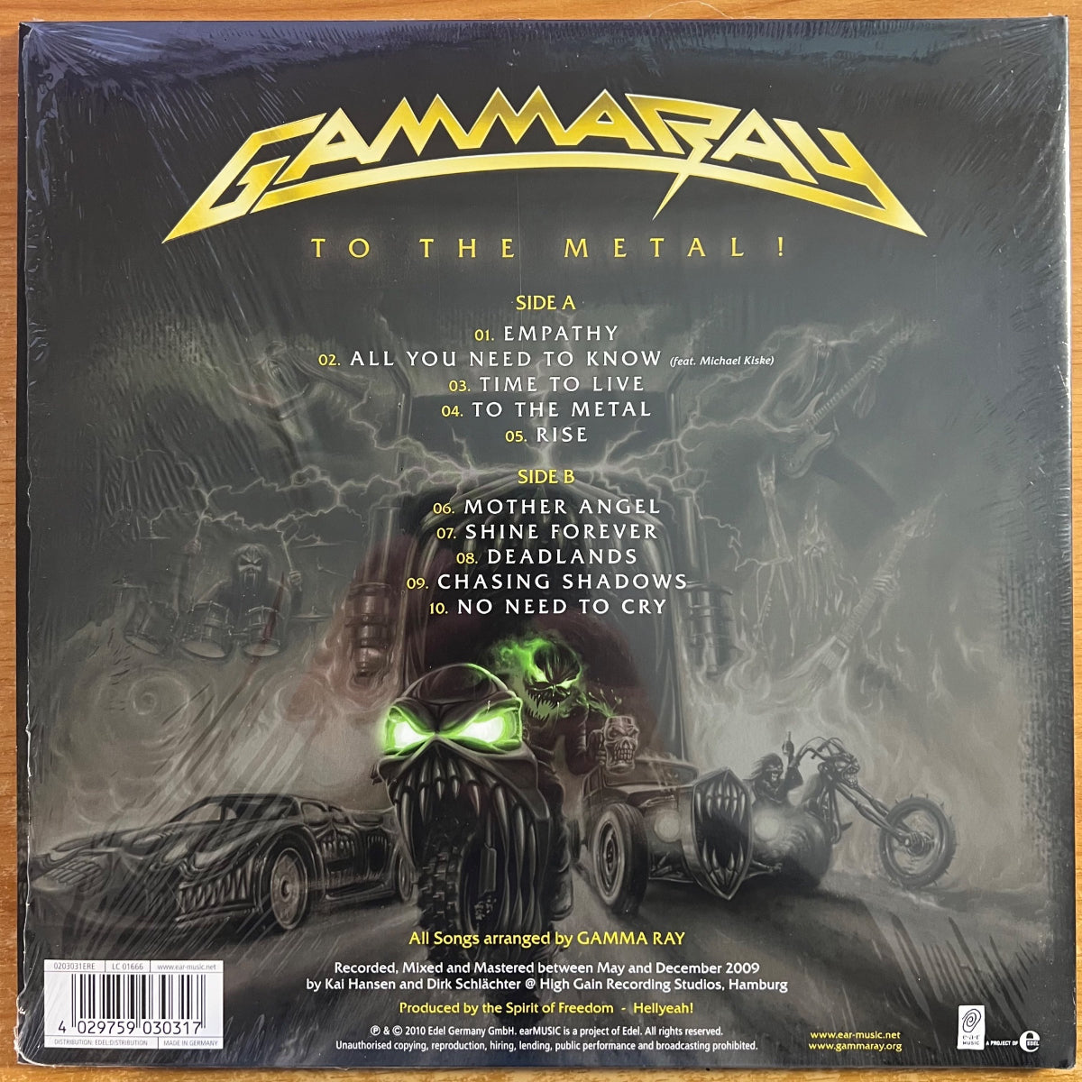 Gamma Ray - To The Metal! / 1. D-Press. 2010 - (Mint / M-)