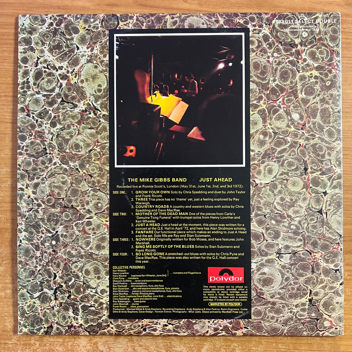 Mike Gibbs Band - Just Ahead / 2 LP - 1. UK-Press. 1972 TOP