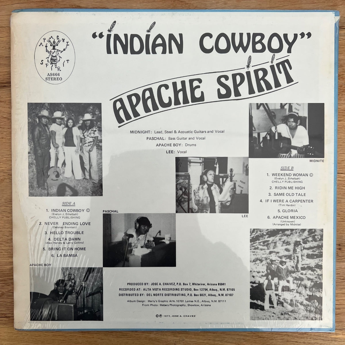 Apache Spirit - Indian Cowboy / 1. US-Press. 1977 - (M-/VG++)