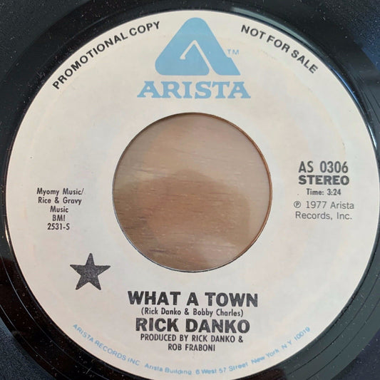Rick Danko - What A Town / US-Promo 1977 - (M-/Neutral)