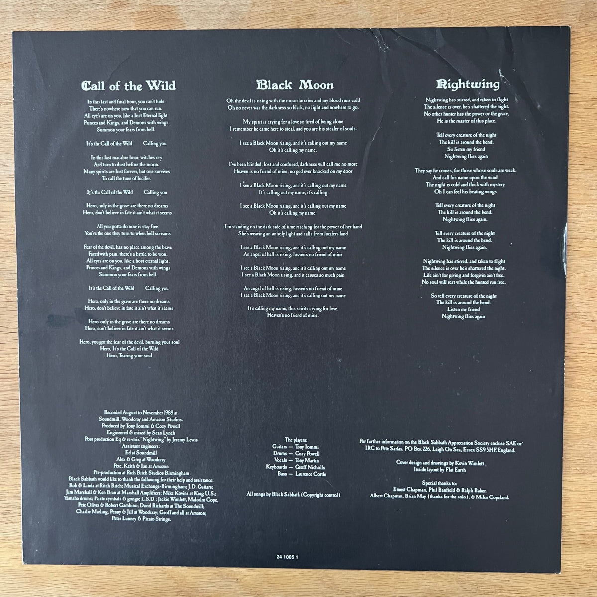 Black Sabbath - Headless Cross / 1. NL-Press. 1989 incl. Poster - (M-/VG++)