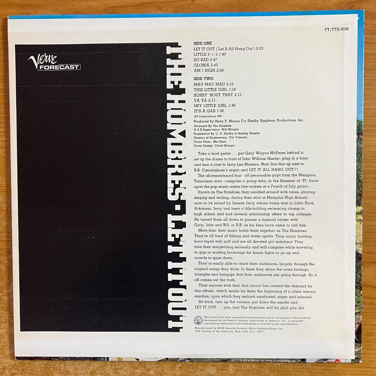 Hombres - Let It Out / 1. US-Press. 1968 - (M-/M-)