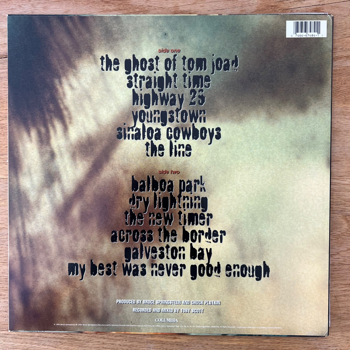 Bruce Springsteen - The Ghost Of Tom Joad / 1.US-Press. 1995 - (M-/M-)