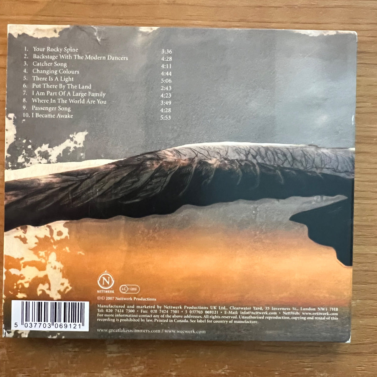 Great Lake Swimmers - Ongiara / CD - 1. UK-Press. 2007 Digipak -