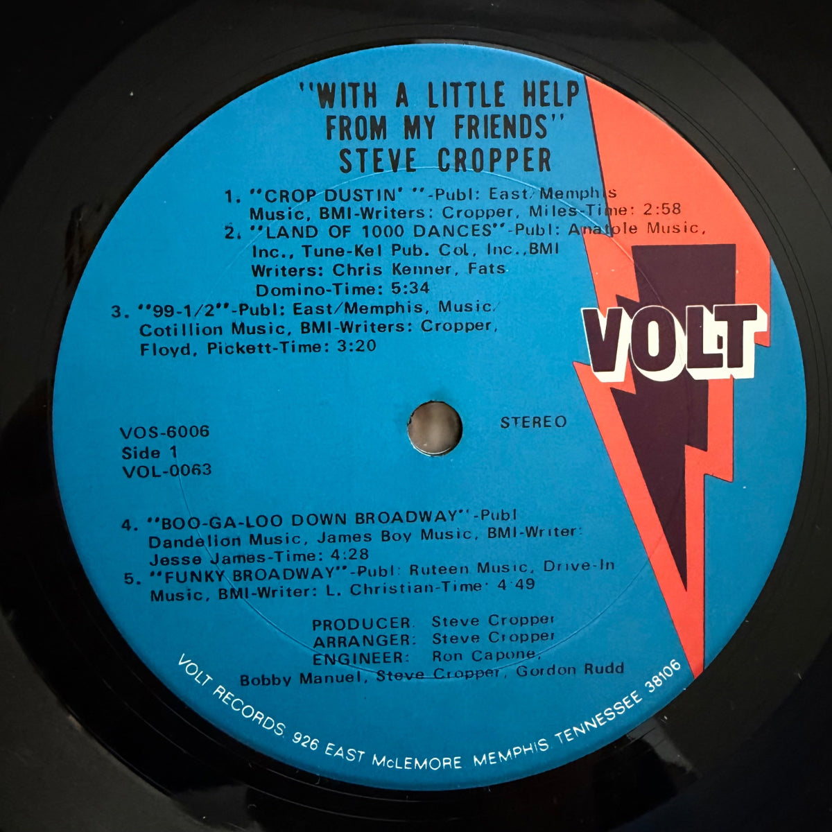 Steve Cropper - With A Little Help From My Friends / 1. US-Press. 1969 (M-/VG++)