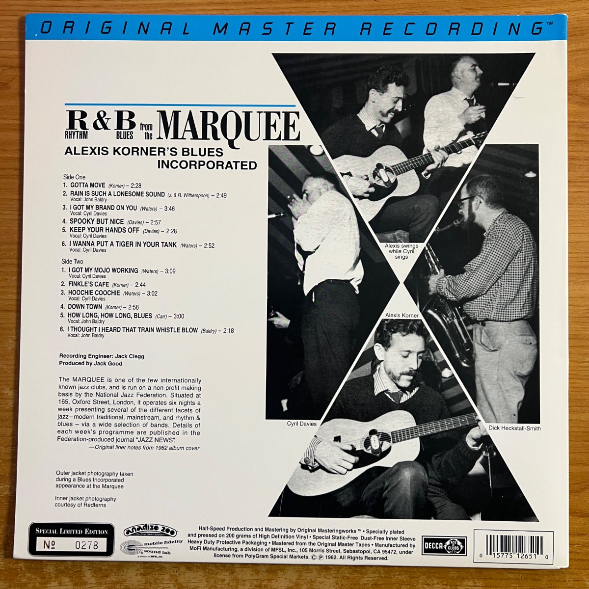 Alexis Korner's Blues Incorporated - R&B From The Marquee / Audiophile MFSL 1996 -. (M-/M-)