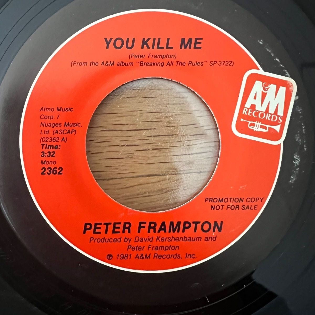 Peter Frampton - You Kill Me / US-Promo 1981 - (M-/Neutral)
