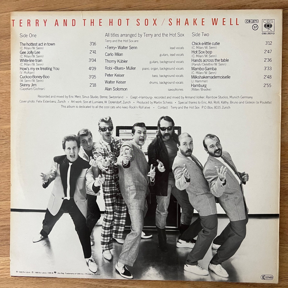 Terry & The Hot Sox - Shake Well / 1. Swiss/NL-Press. 1983 - (M-/VG++)