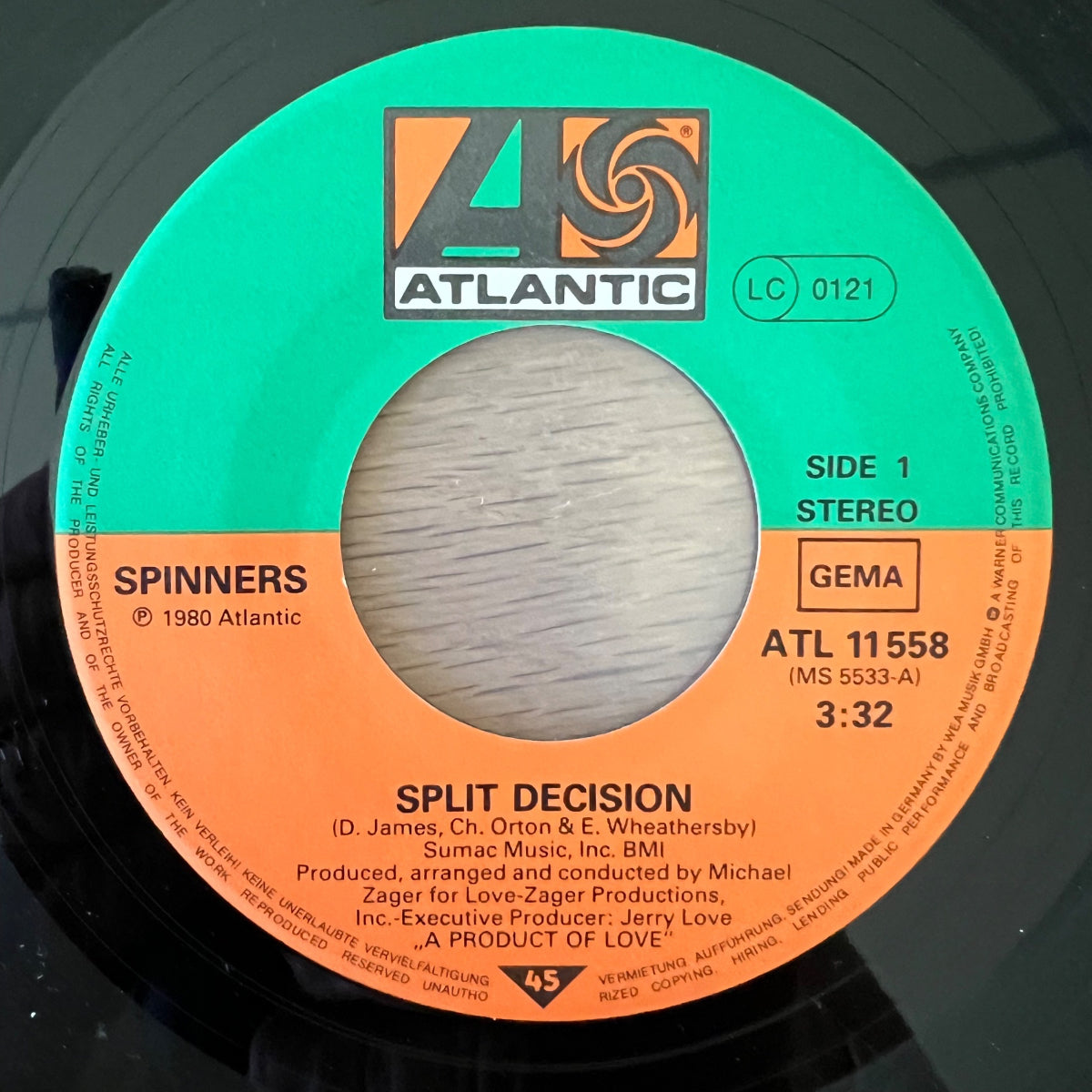 Spinners - Split Decision / 1. D-Press. 1980 - (VG++/VG+)