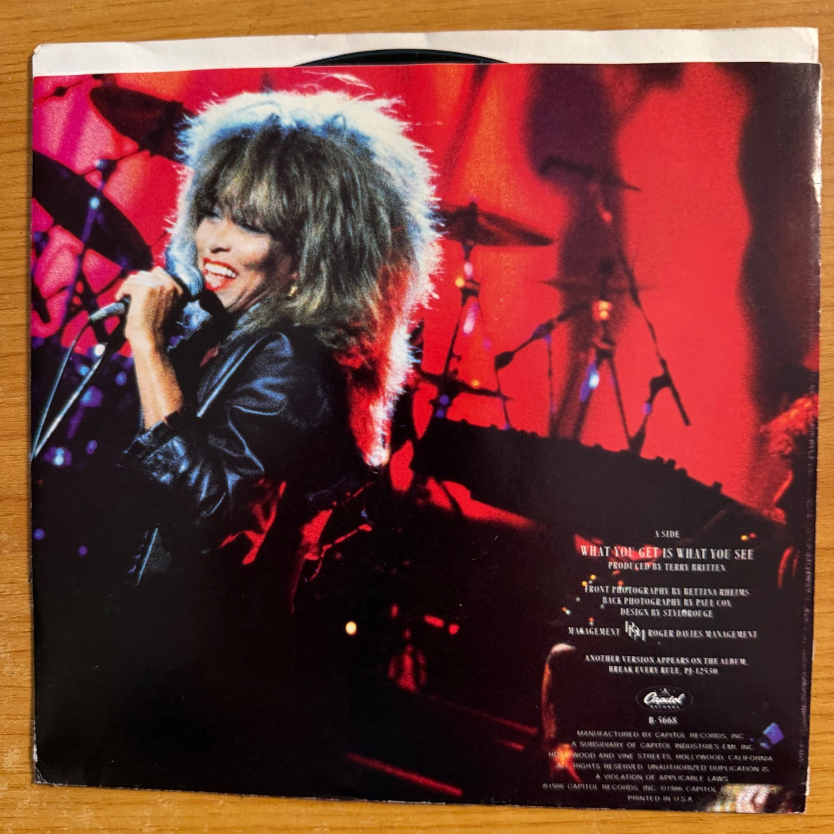 Tina Turner - What You Get Is What You See / 1. US-Press. 1987 - (M-/M-)