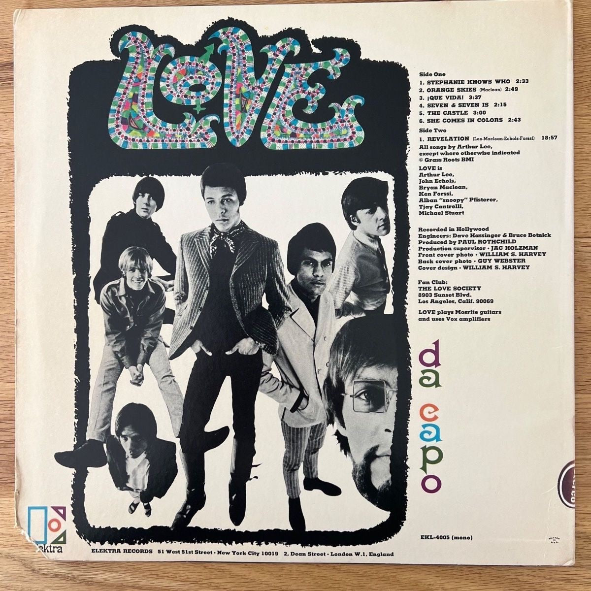 Love - Da Capo / US-Press. 1970 - (M-/VG+)