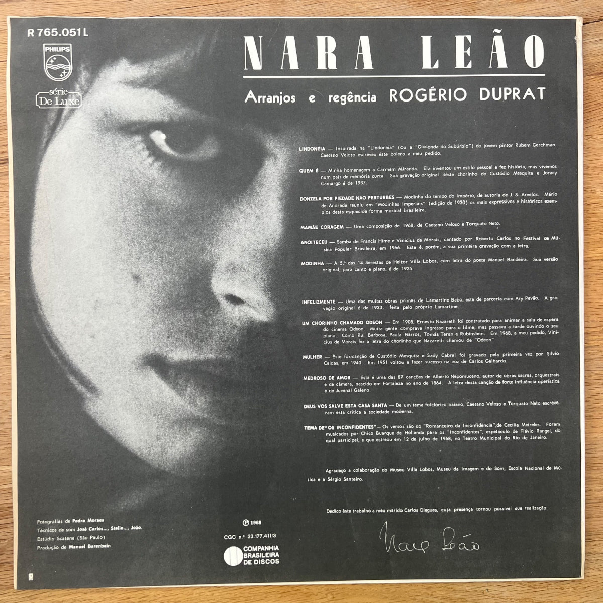 Nara Leão - Same / 1. Brasil-Press. 1968 - (M-/M-)