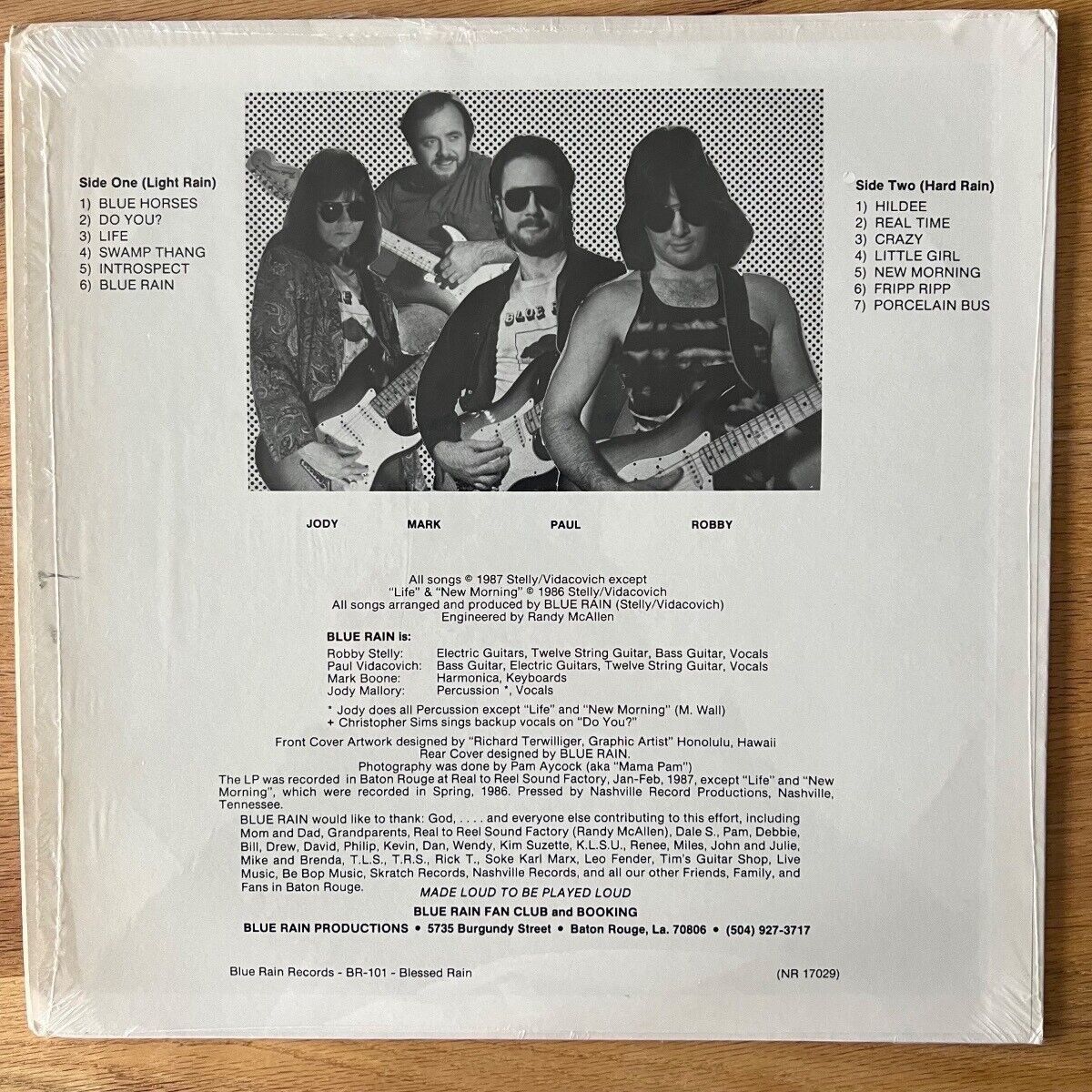 Blue Rain - Blessed Rain / 1. US-Press. 1987 - (M-/VG++)