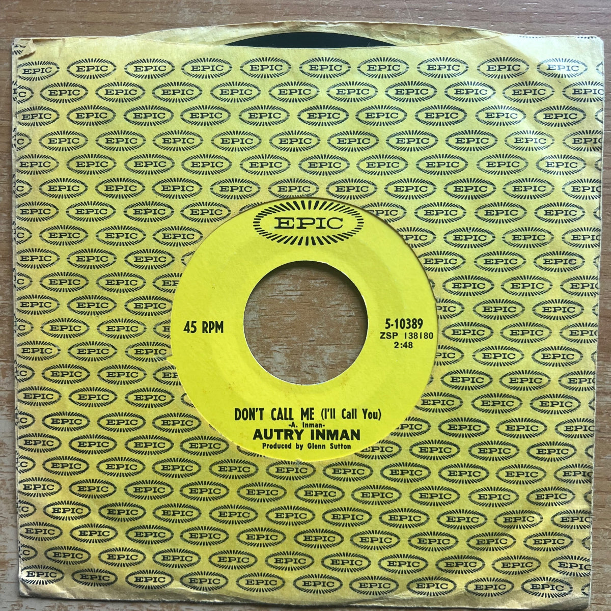 Autry Inman - Ballad Of Two Brothers / 1. US-Press. 1968 - (M-/Neutral)