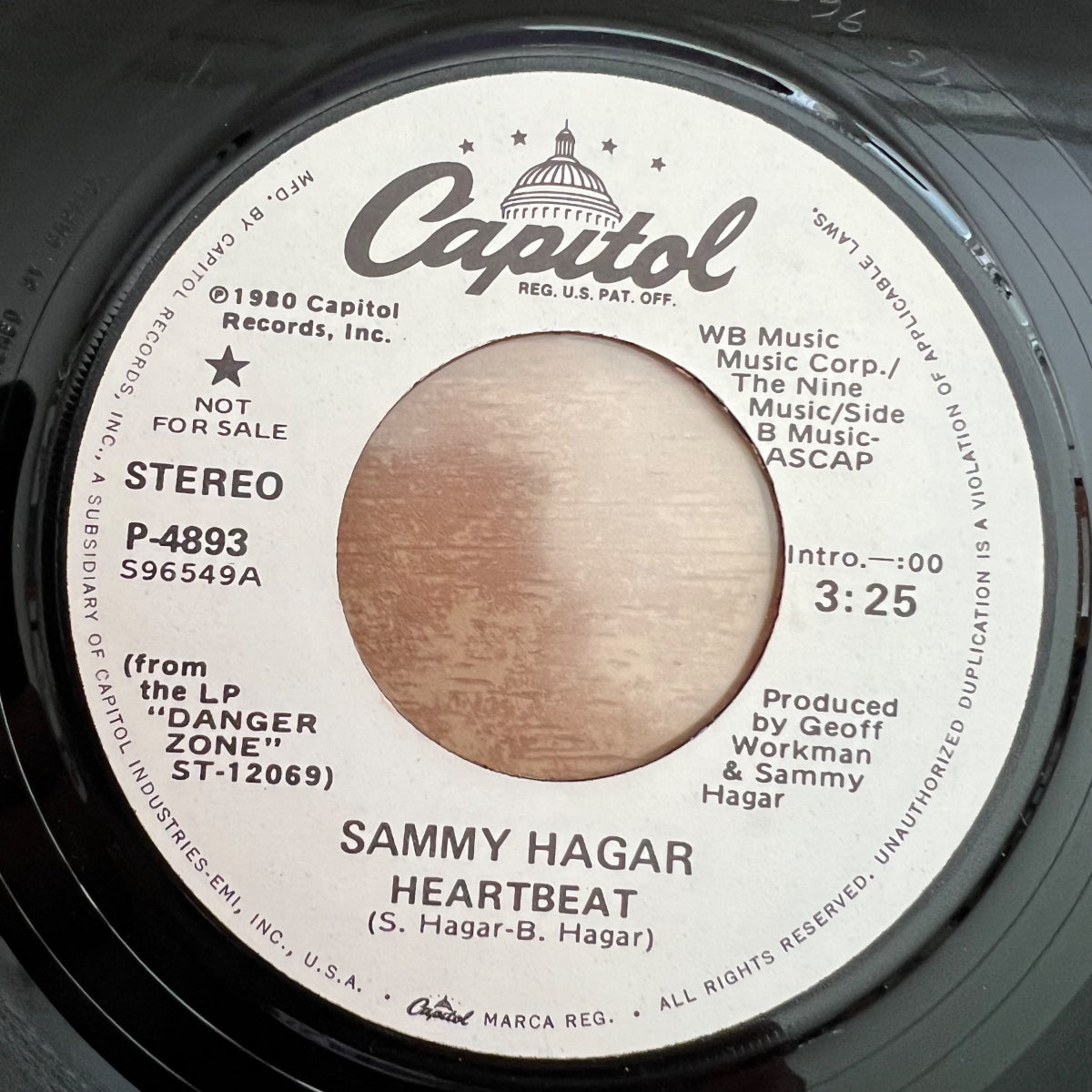 Sammy Hagar - Heartbeat / US-Promo 1980 - (M-/Neutral)