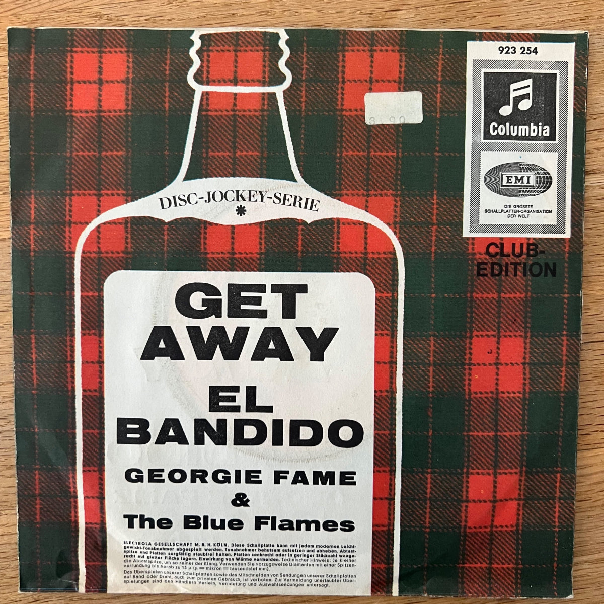 Georgie Fame & The Blue Flames - Get Away / 1. Swiss-Press. 1966 (VG+/VG++)