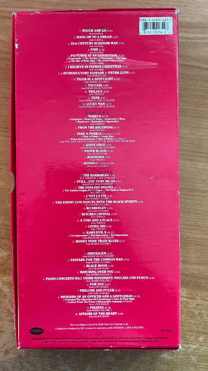 Emerson, Lake & Palmer - The Return Of The Manticore / 4 CD-Box-Set - 1. US-Press. 1993 - (Mint/VG++)
