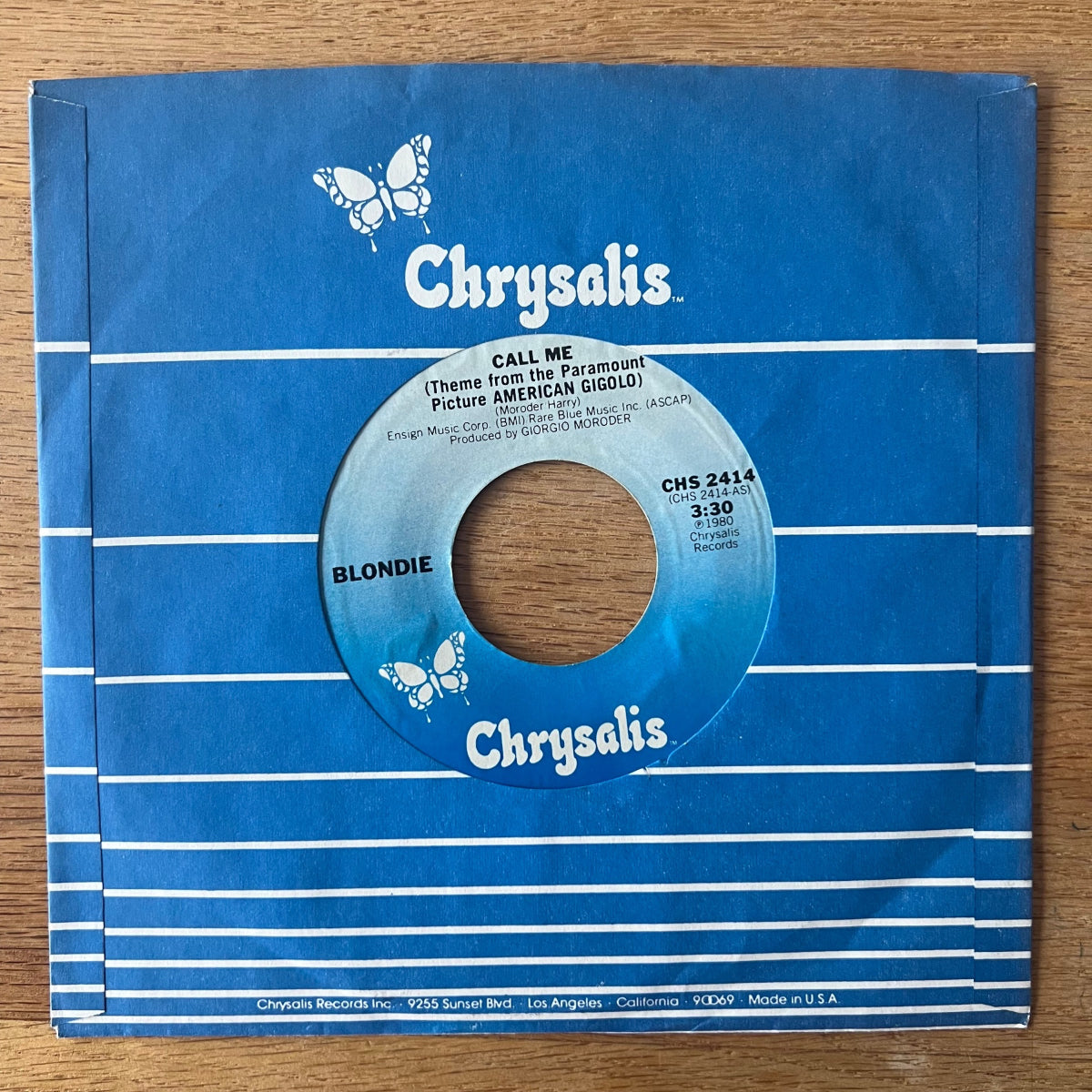 Blondie, Giorgio Moroder - Call Me / 1. US-Press. 1980 - (M-/VG++)