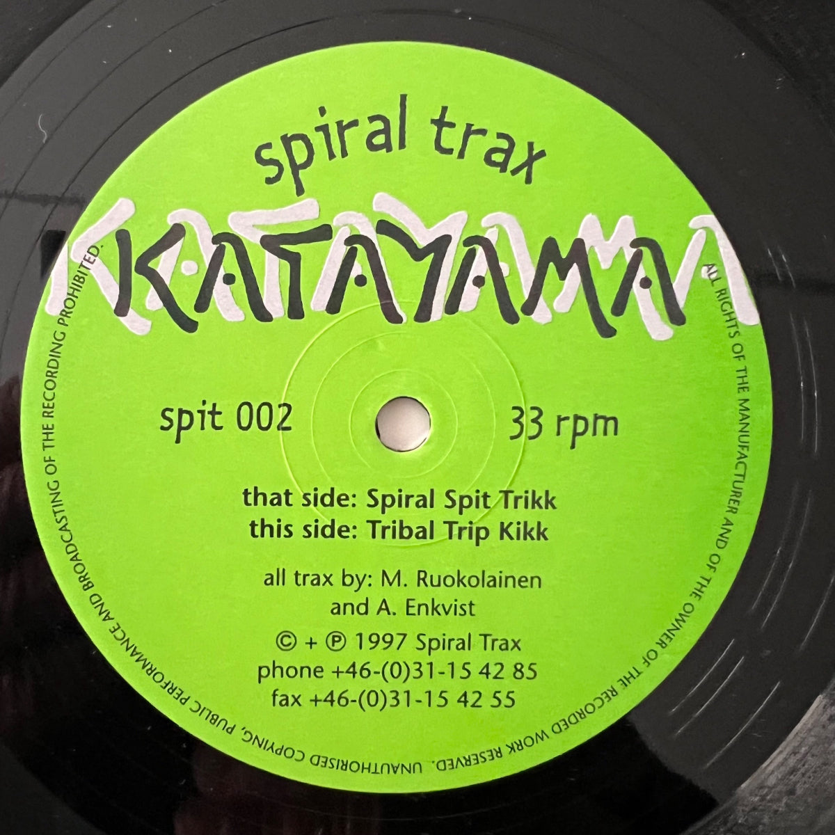 Katayama - Spiral Spit Trick / 12" Maxi - 1. Sweden 1997 - (M-/M-)