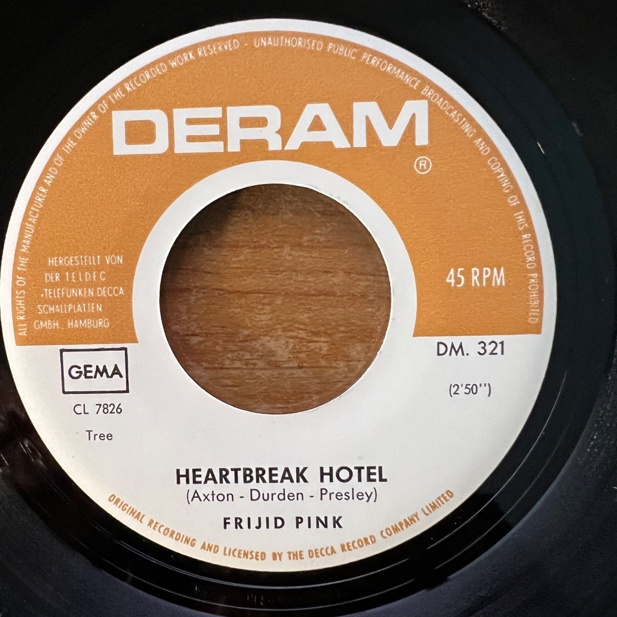 Frijid Pink - Heartbreak Hotel / 1. D-Press. 1970 - (VG++/VG++)