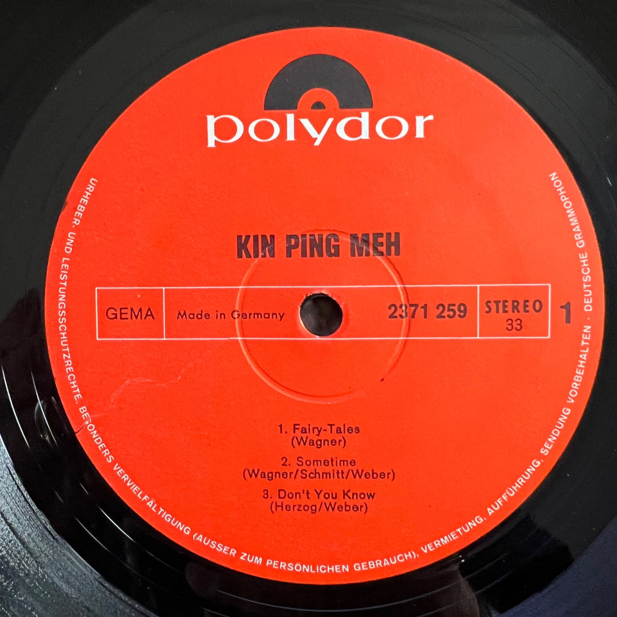 Kin Ping Meh - Same / 1. D-Press. 1972 - (VG++/VG+)